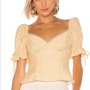 LPA Yellow Stripped Blouse